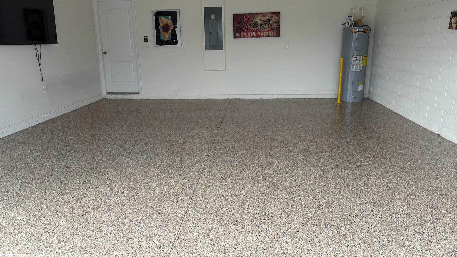 Epoxy garage floor coating in Central Florida